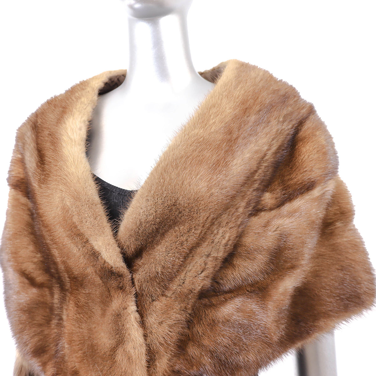 Brown Mink Stole- Size S-M