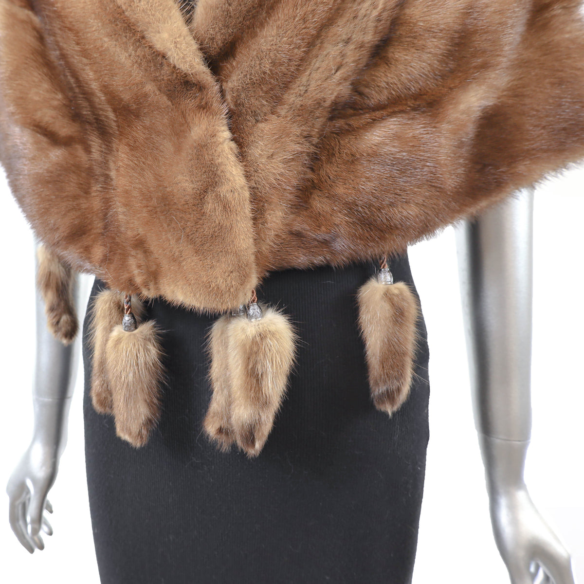 Brown Mink Stole- Size S-M