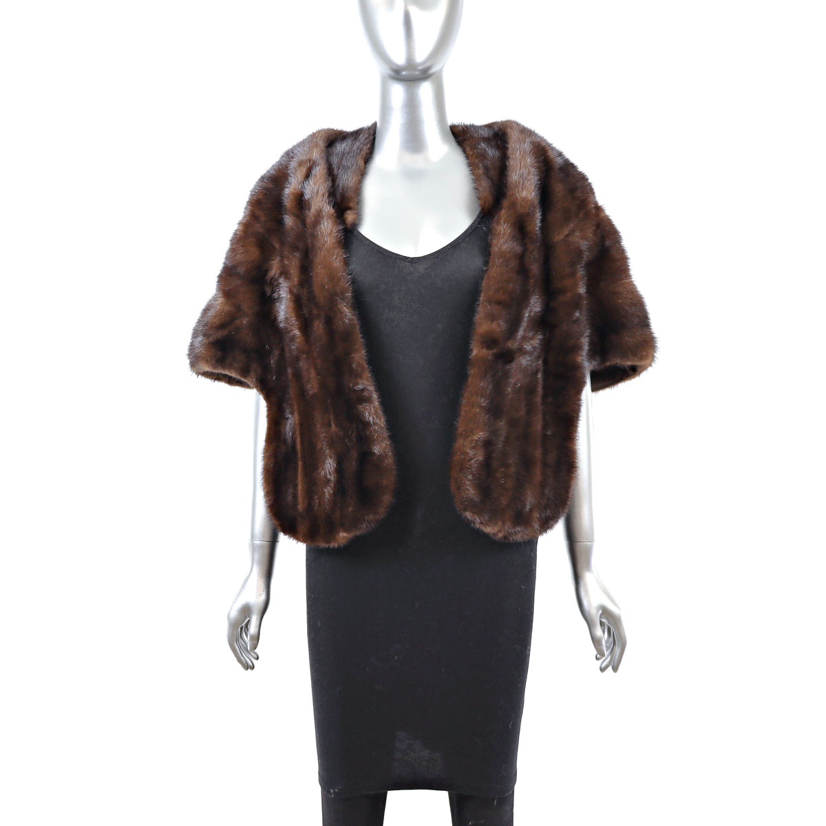 Brown Mink Stole- Size Free