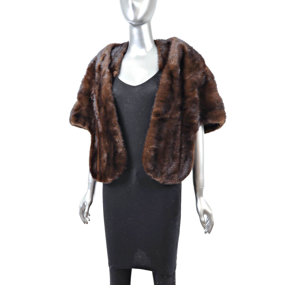Brown Mink Stole- Size Free