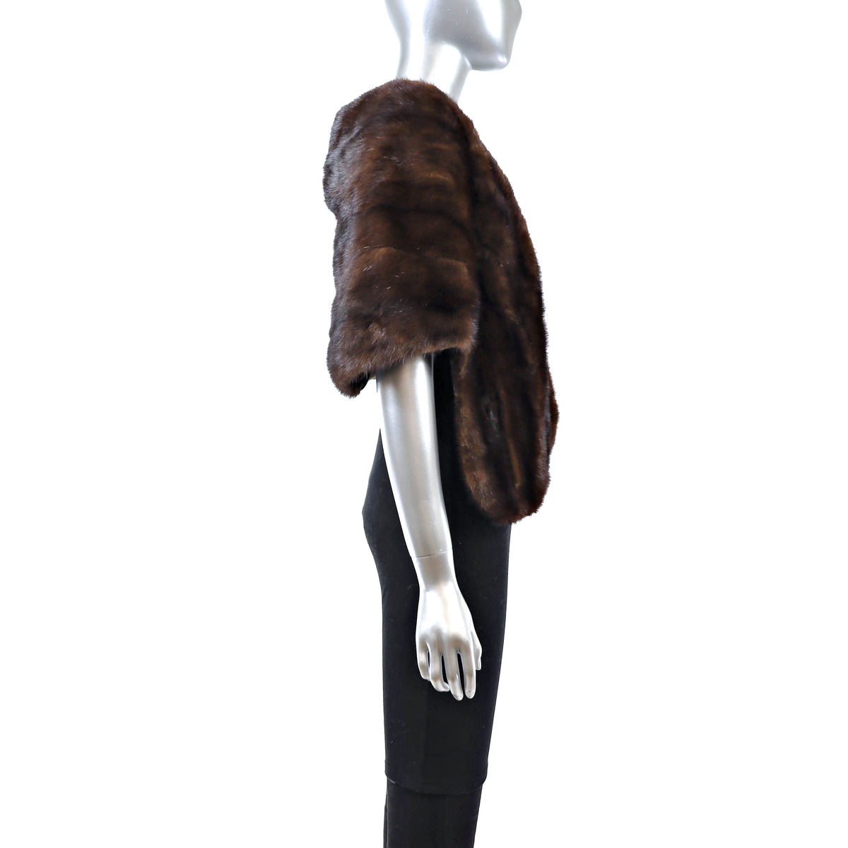 Brown Mink Stole- Size Free