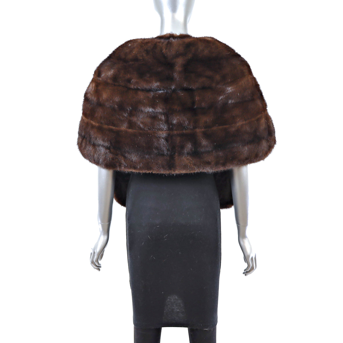 Brown Mink Stole- Size Free