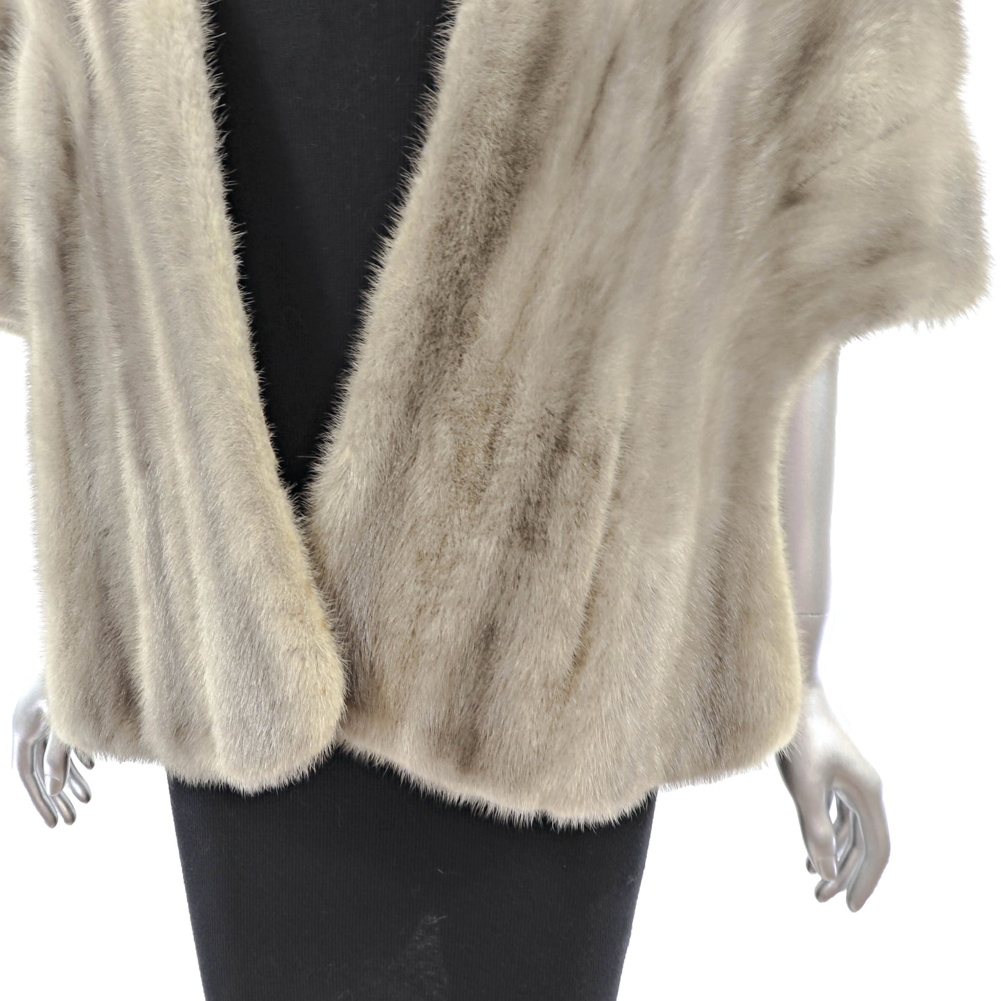 Grey Mink Stole- Size Free