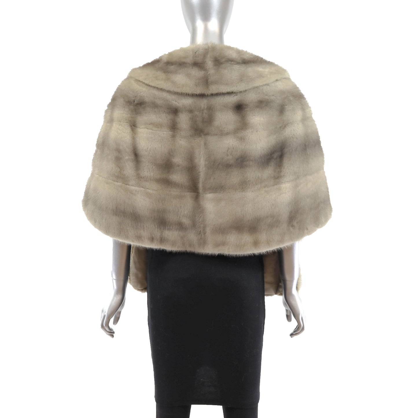 Grey Mink Stole- Size Free