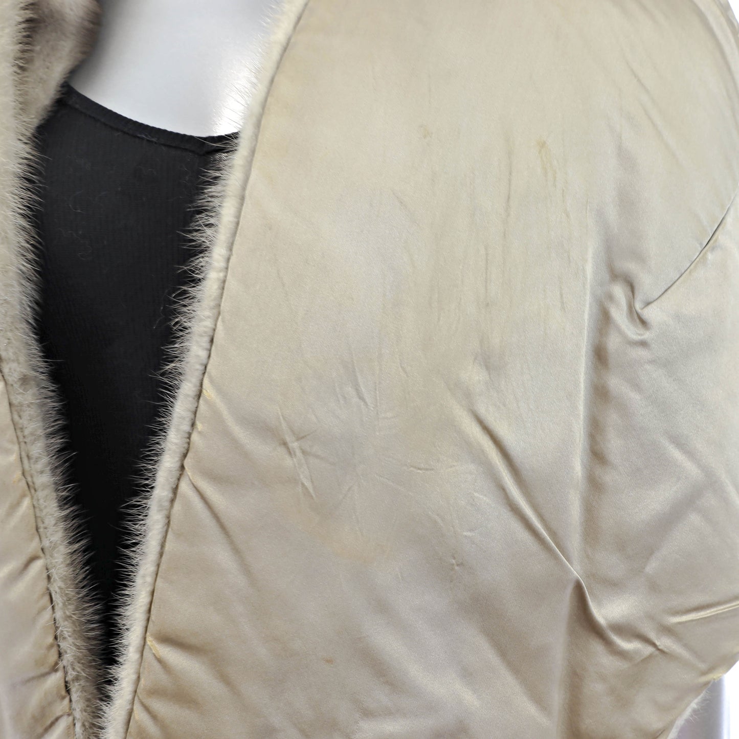 Grey Mink Stole- Size Free
