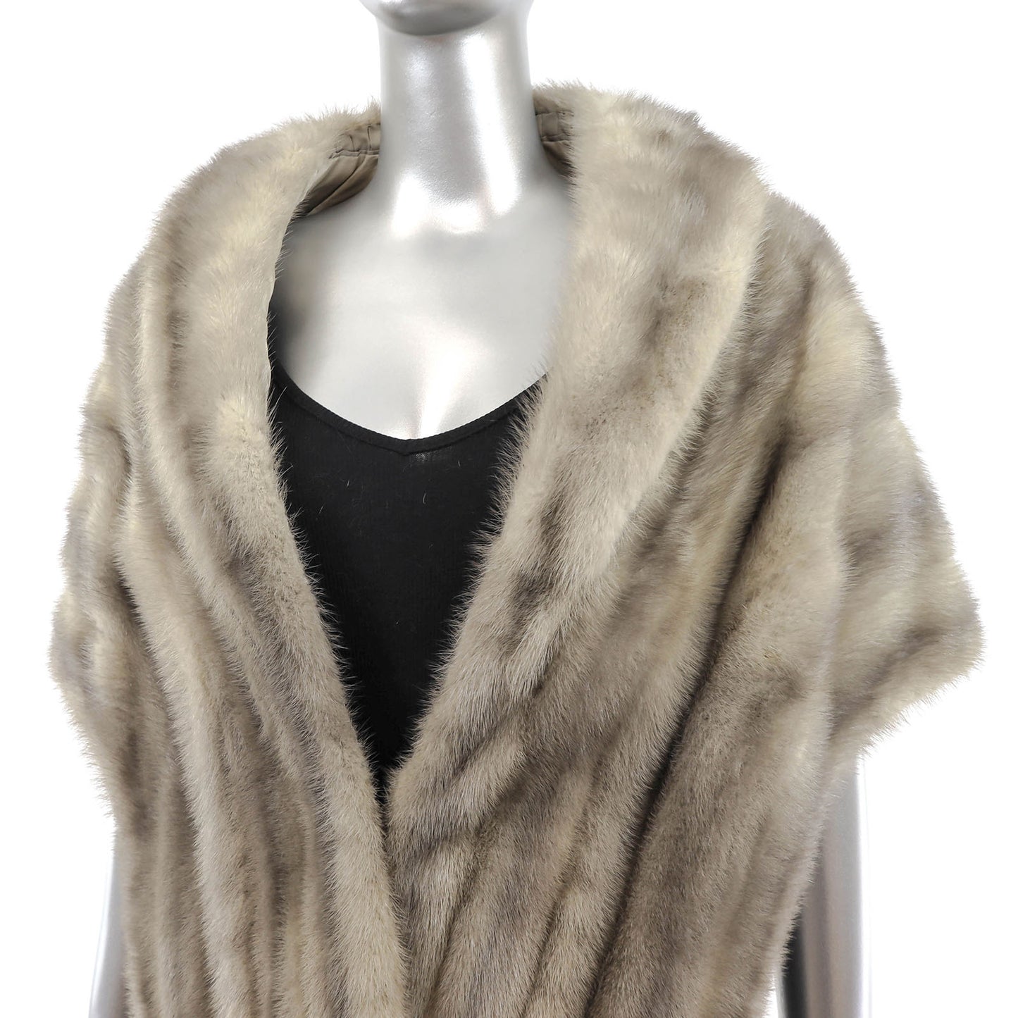 Grey Mink Stole- Size S