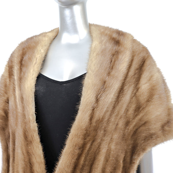 Autumn Haze Mink Stole- Size Free