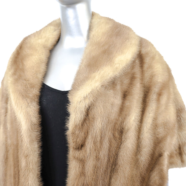 Autumn Haze Mink Stole- Size Free