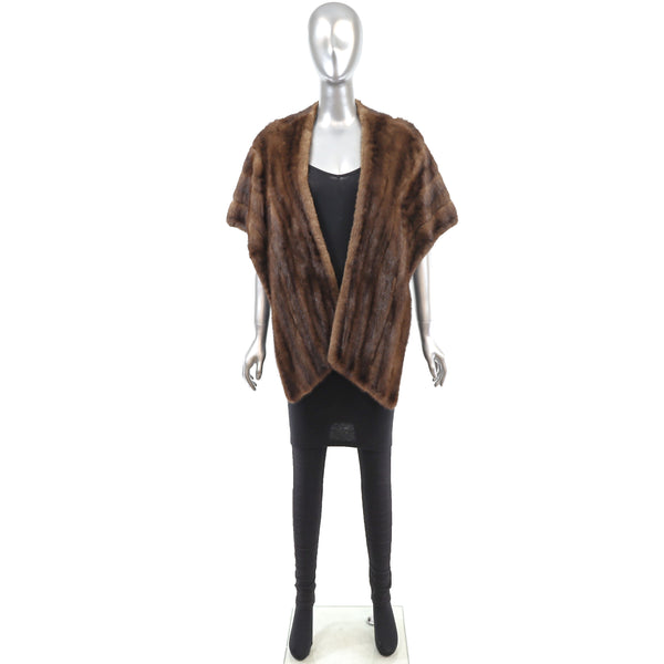 Mahogany Mink Stole - Size Free
