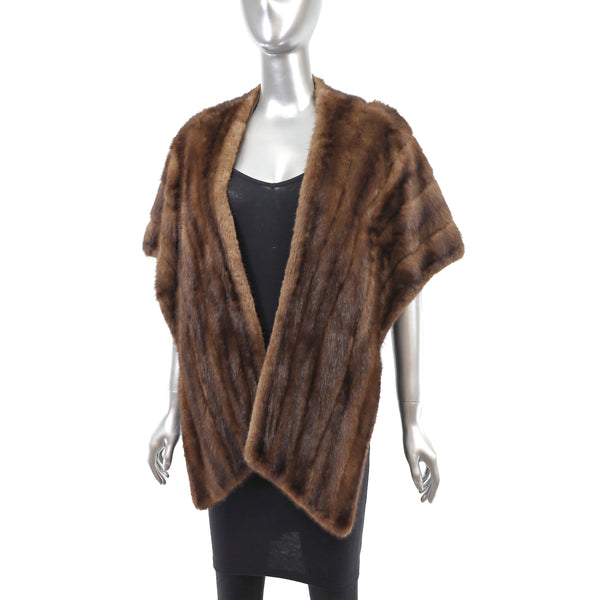 Mahogany Mink Stole - Size Free