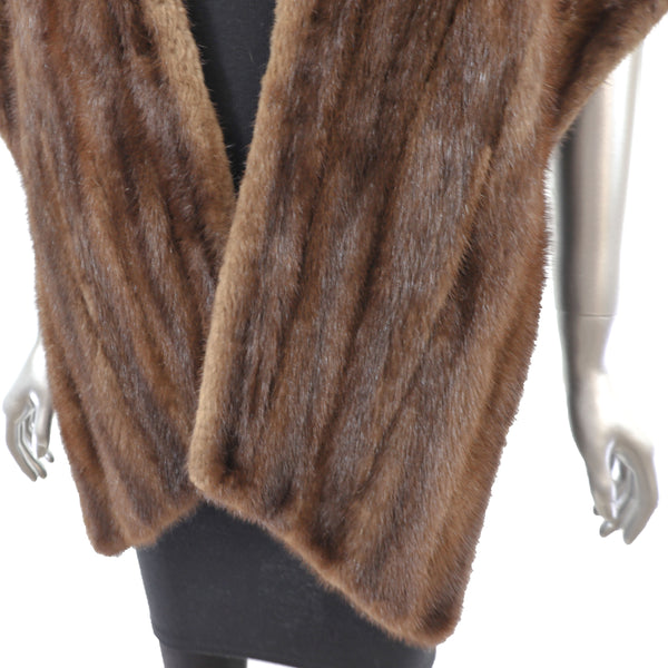 Mahogany Mink Stole - Size Free