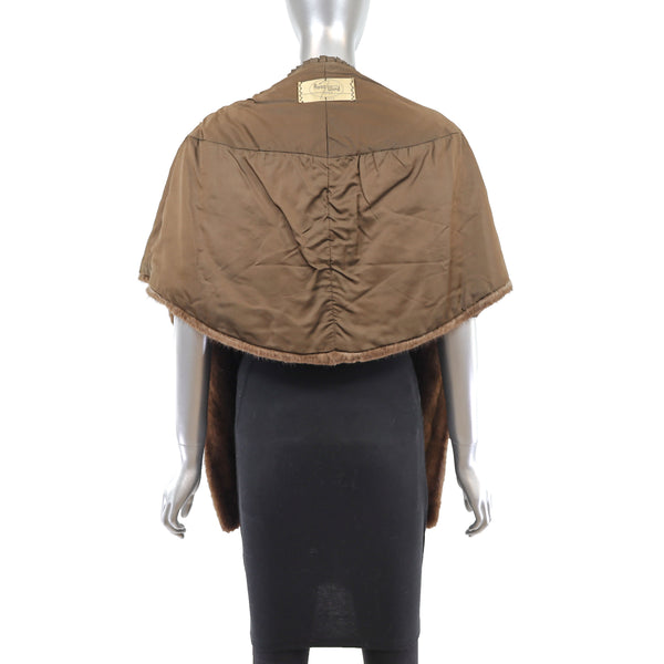 Mahogany Mink Stole - Size Free