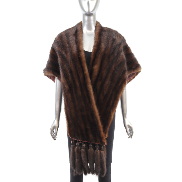 Chinese Mink Stole- One Size