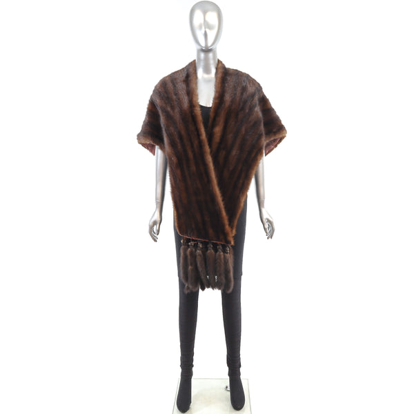 Chinese Mink Stole- One Size