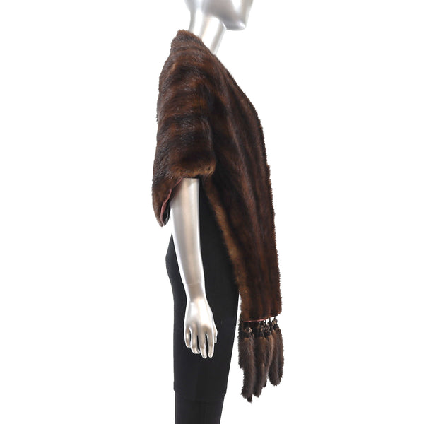 Chinese Mink Stole- One Size