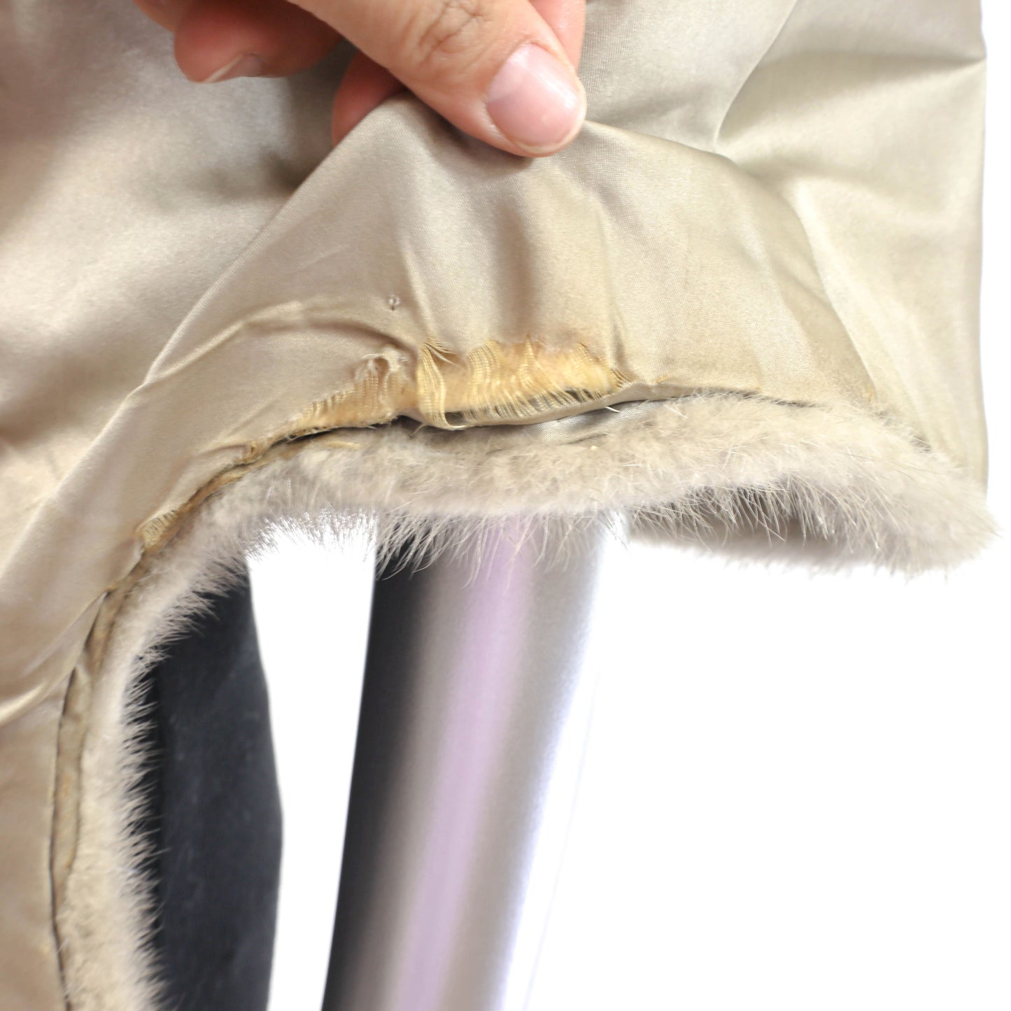 Grey Mink Stole- Size Free