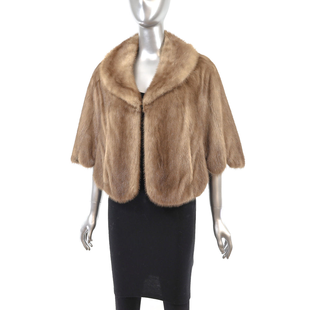 Autumn Haze Mink Cape- Size M