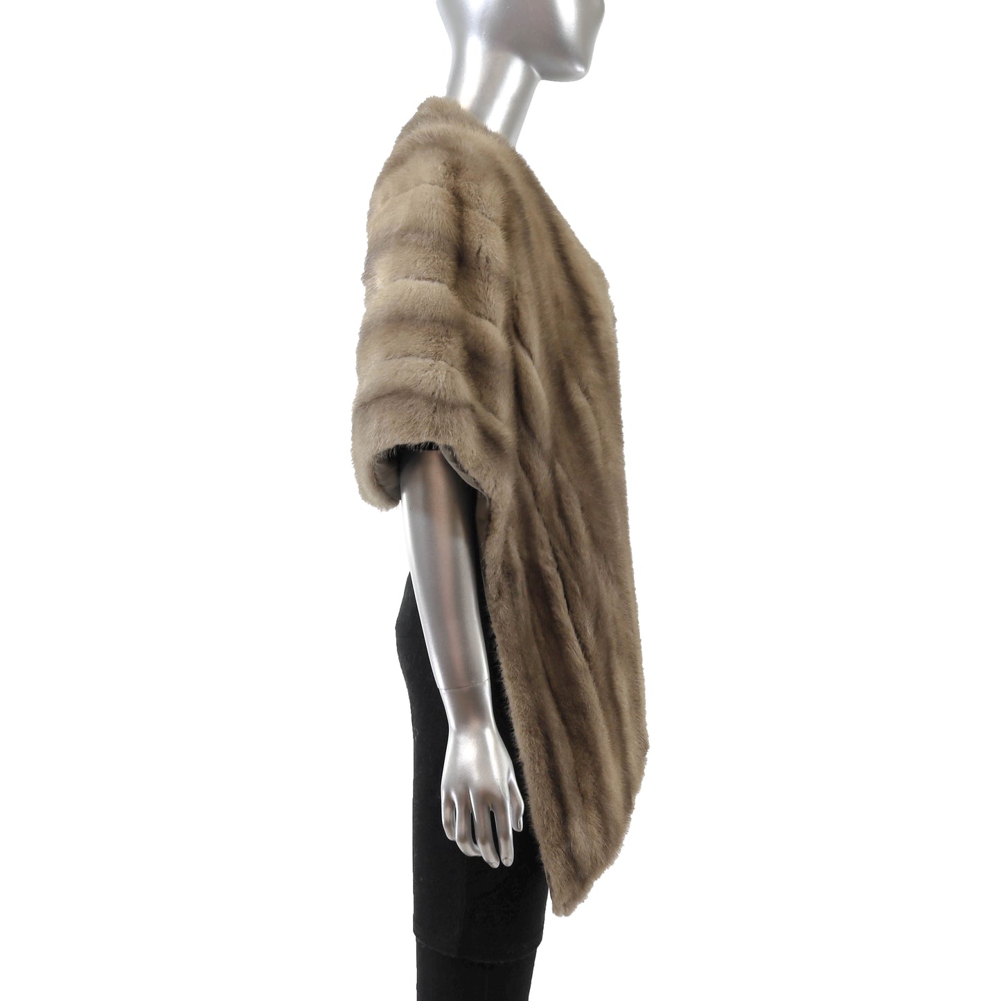 Grey Mink Stole- Size Free
