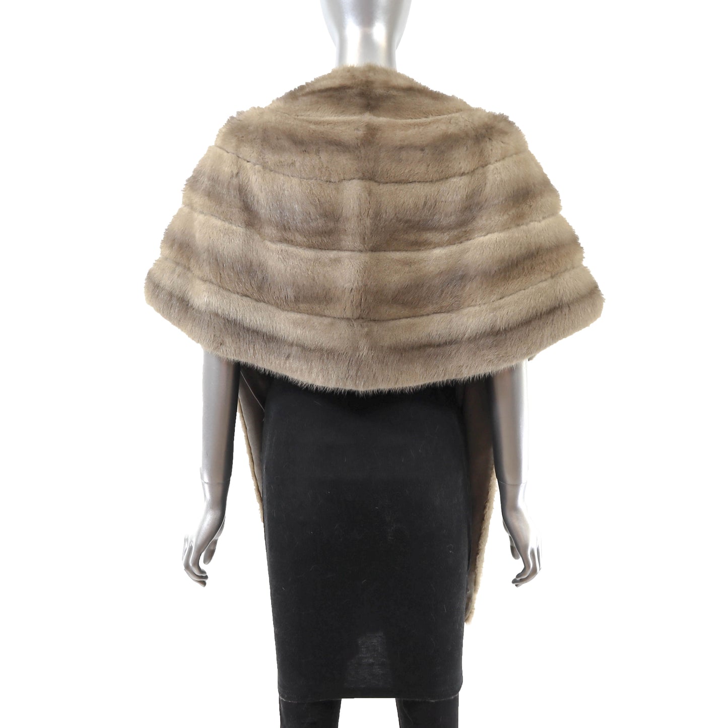 Grey Mink Stole- Size Free