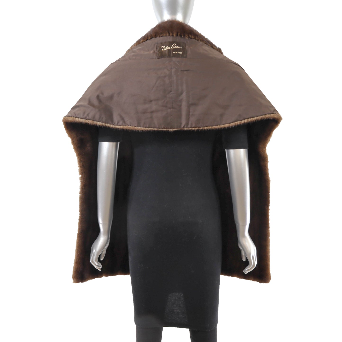 Brown Mink Stole- Size Free