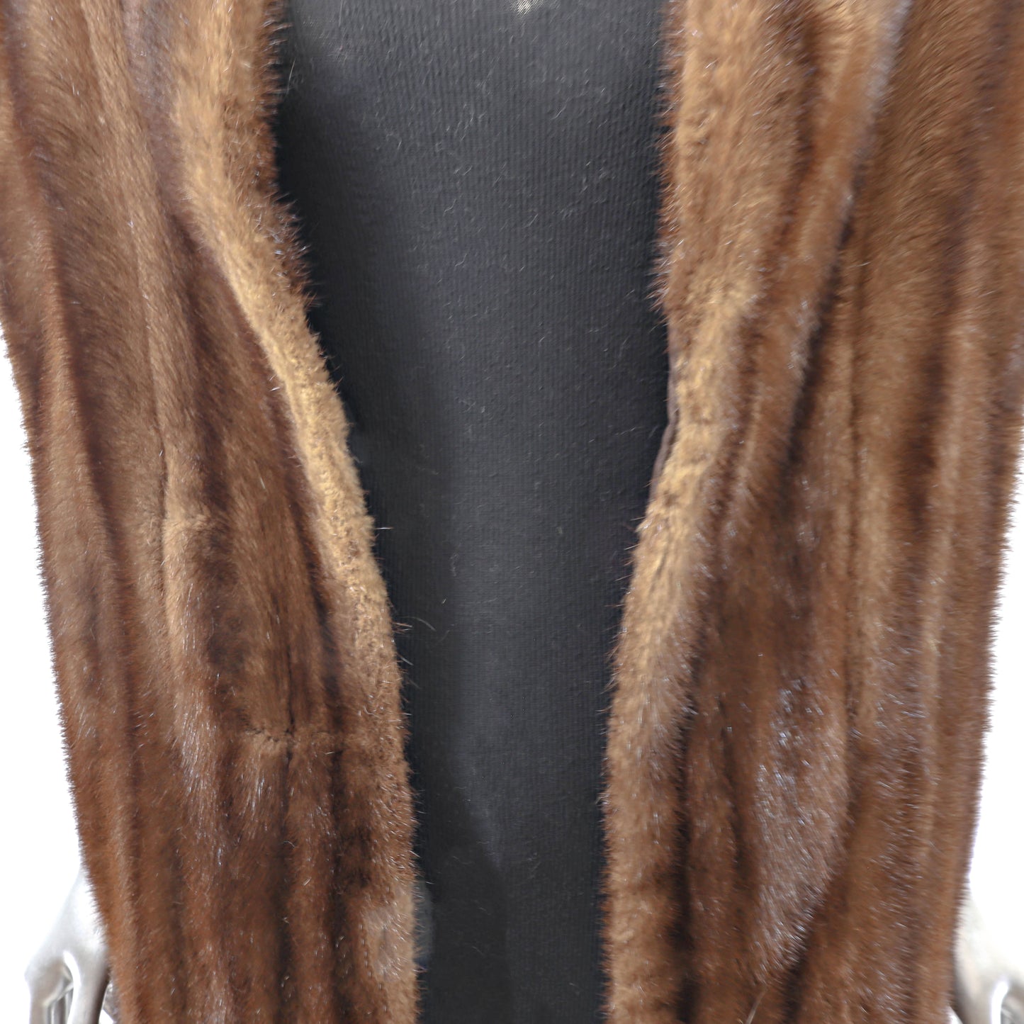 Brown Mink Stole- Size Free