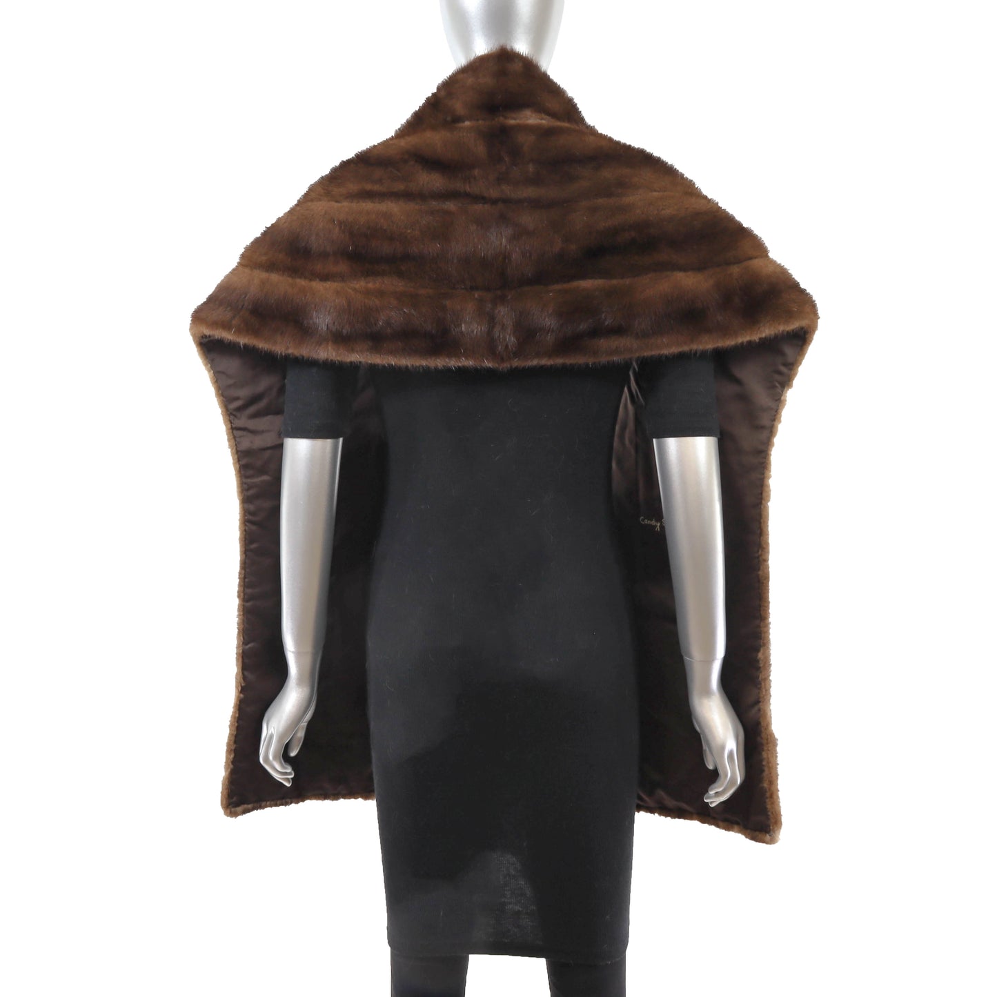 Brown Mink Stole- Size Free