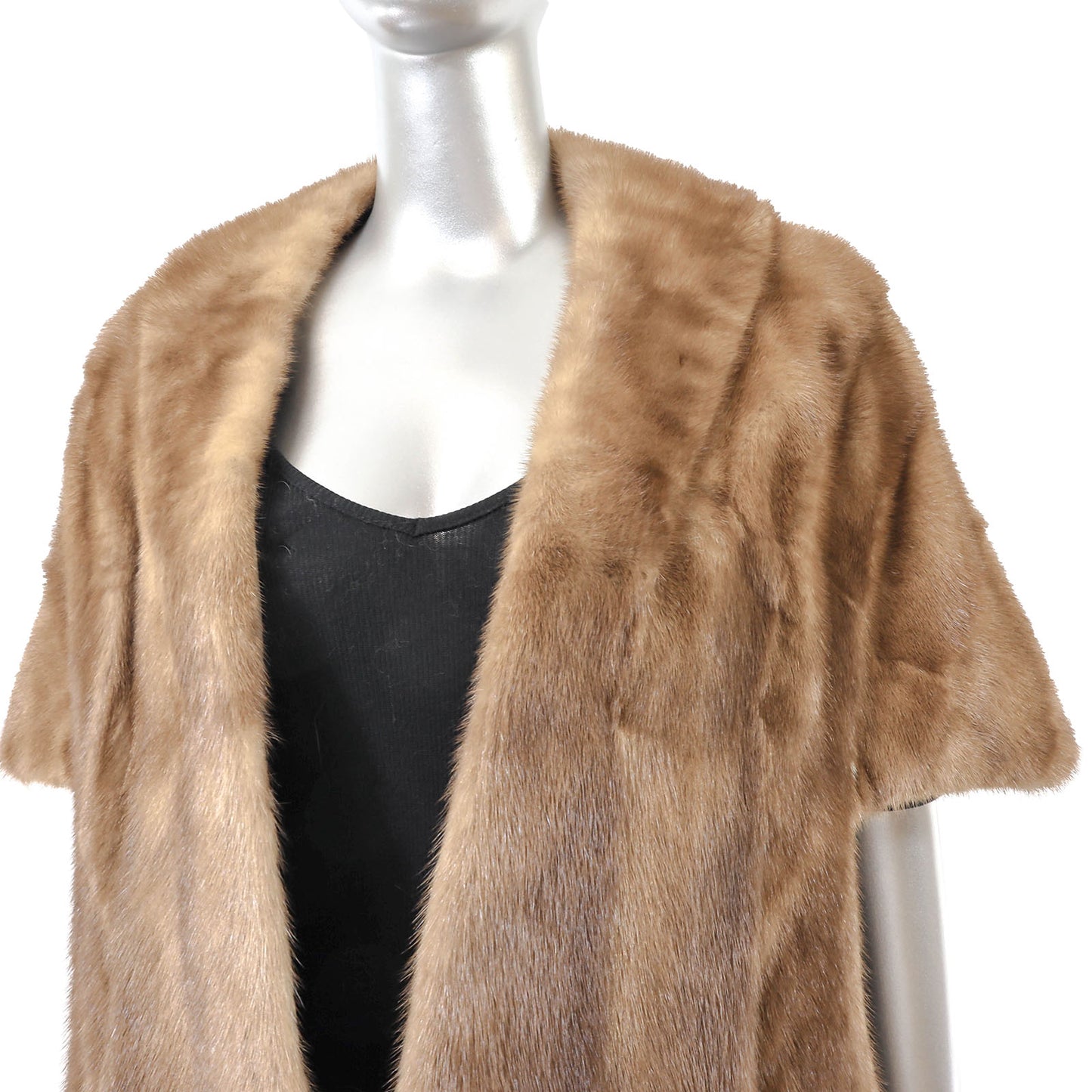 Light Brown Mink Stole- Size Free