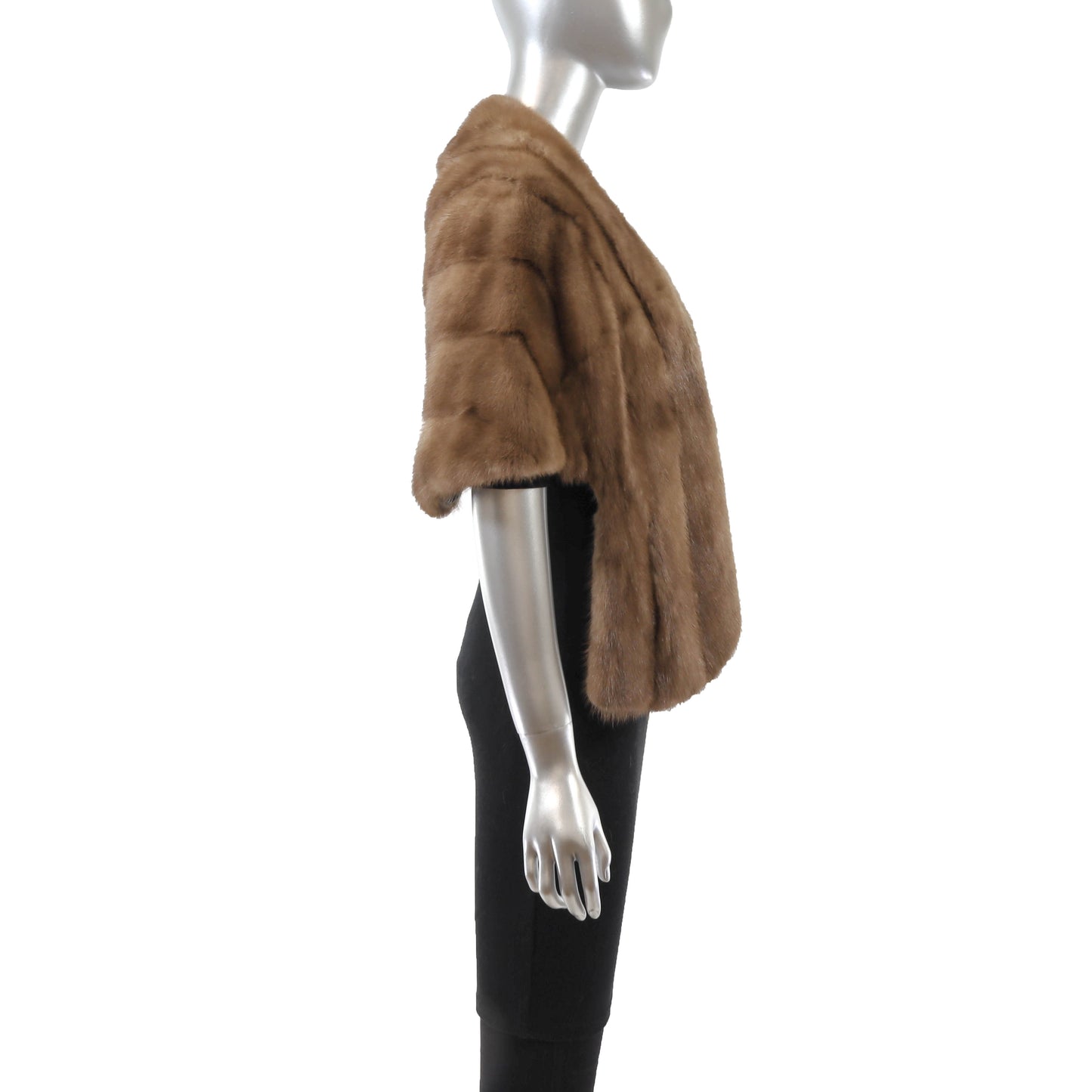Light Brown Mink Stole- Size Free