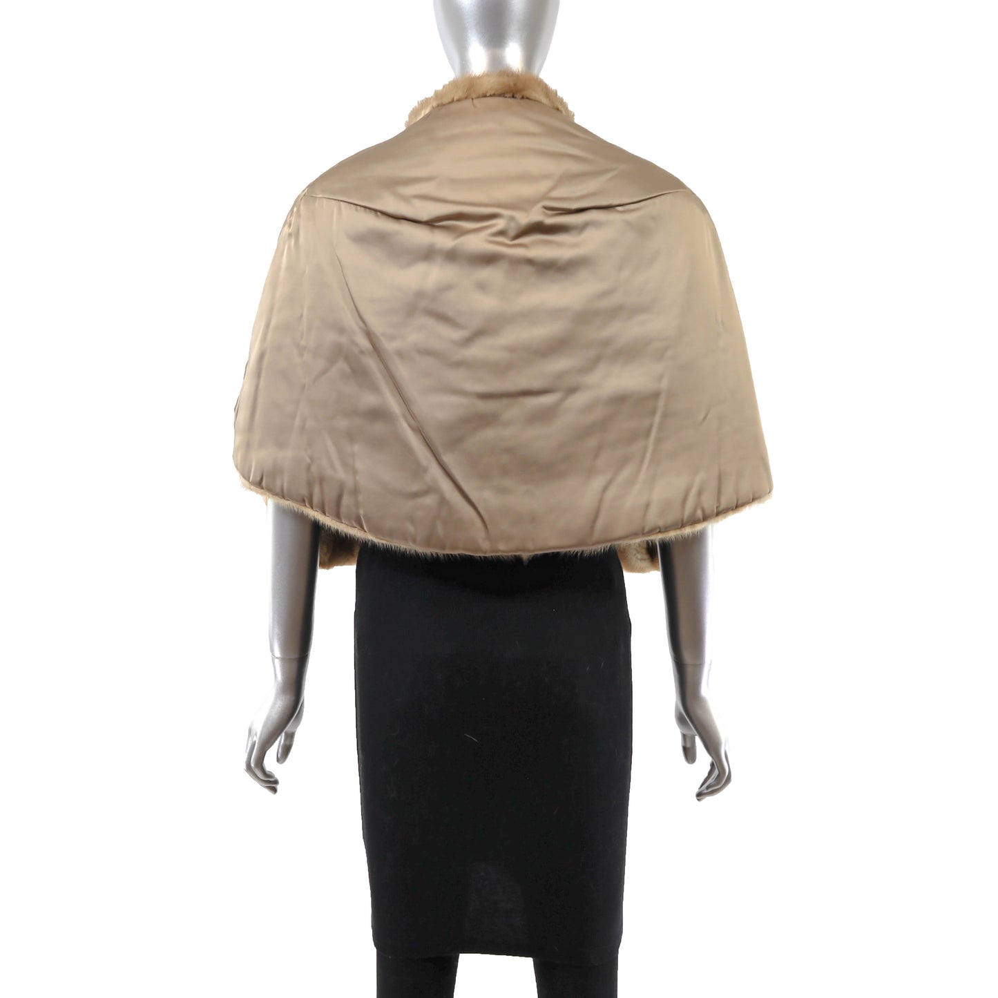 Light Brown Mink Stole- Size S