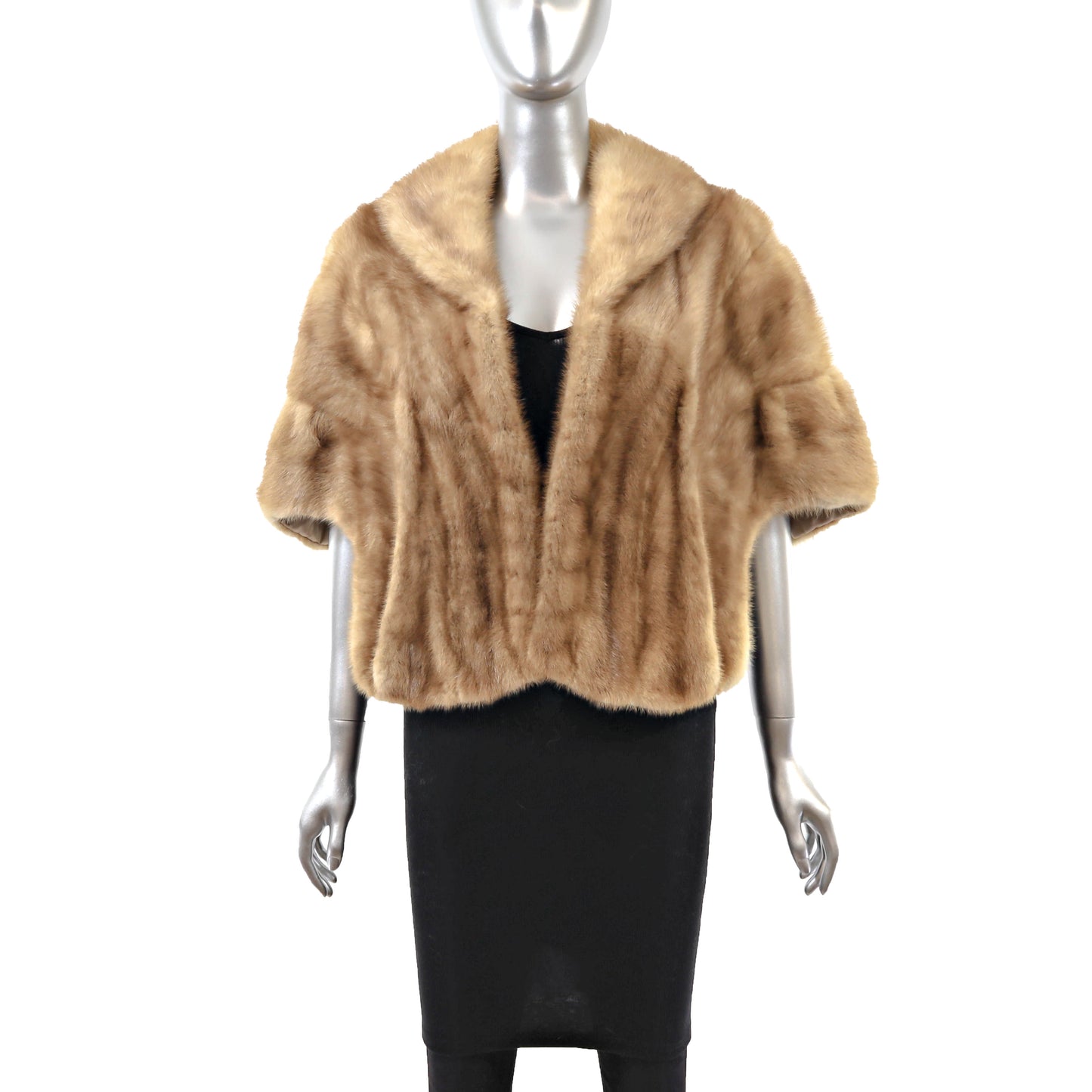 Light Brown Mink Stole- Size S