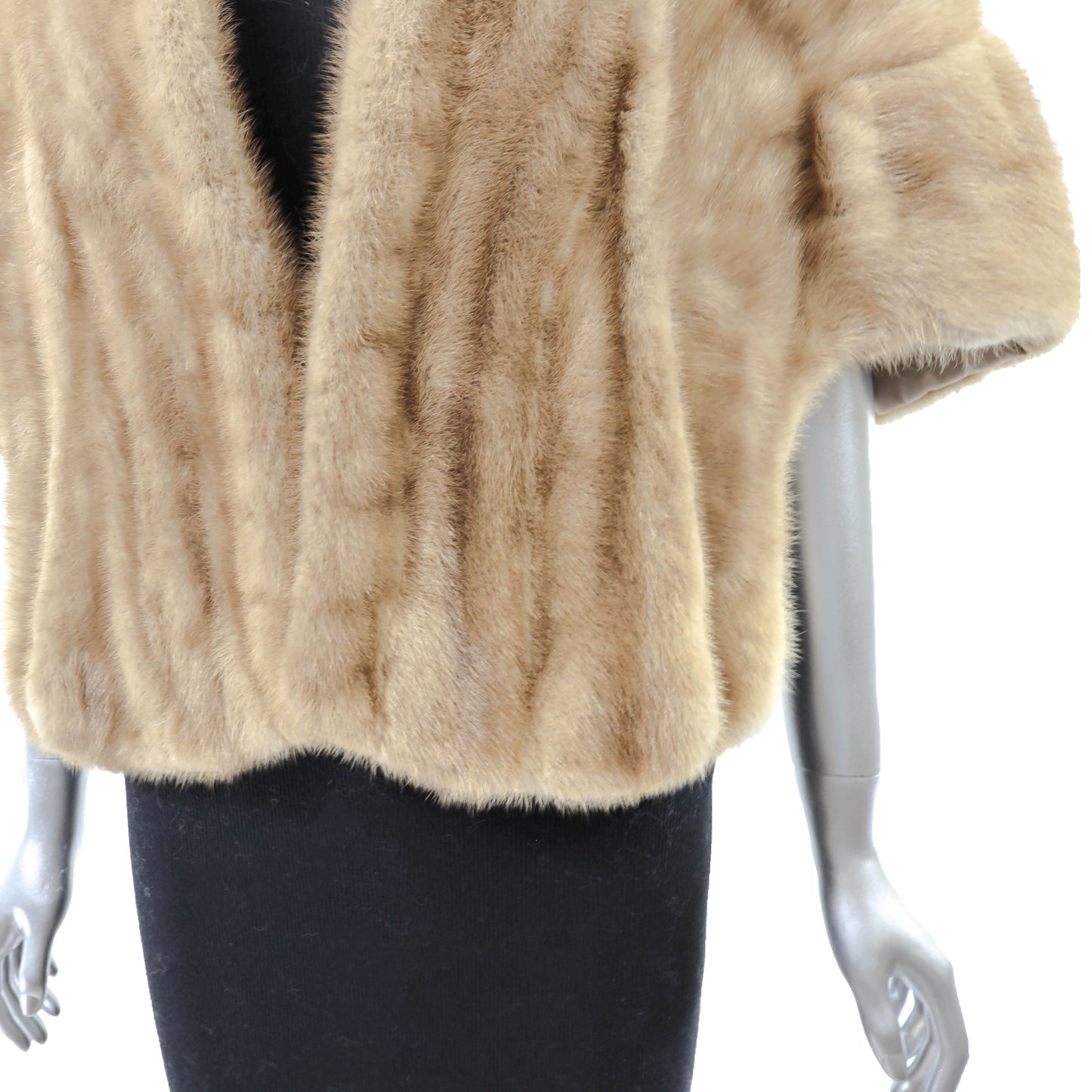 Light Brown Mink Stole- Size S