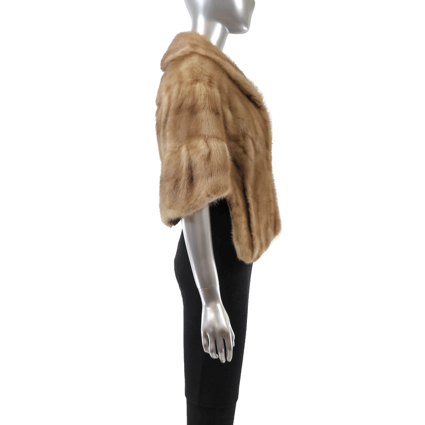 Light Brown Mink Stole- Size S