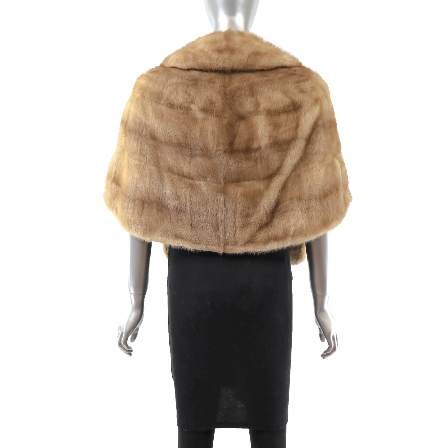 Light Brown Mink Stole- Size S