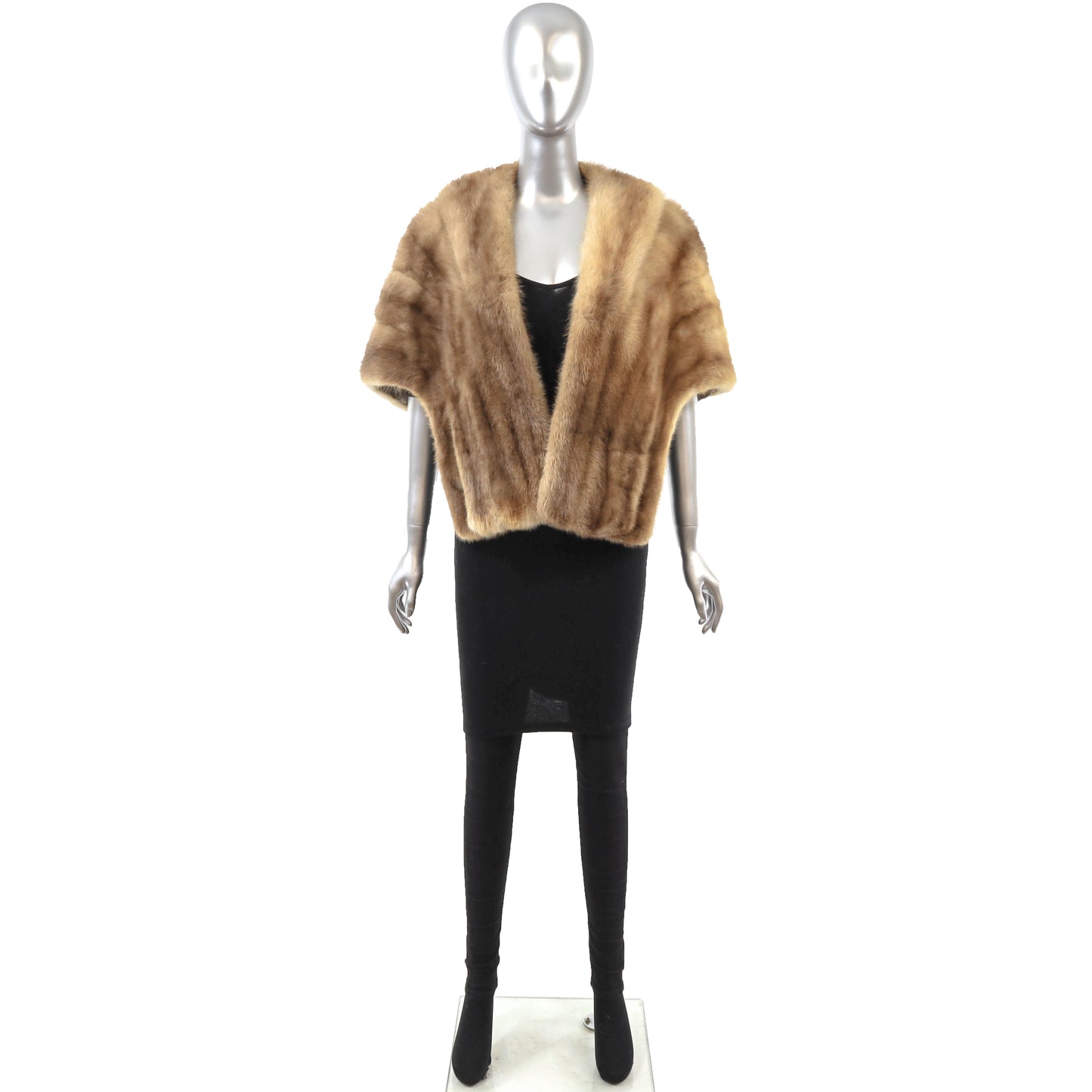 Light Brown Mink Stole- Size Free