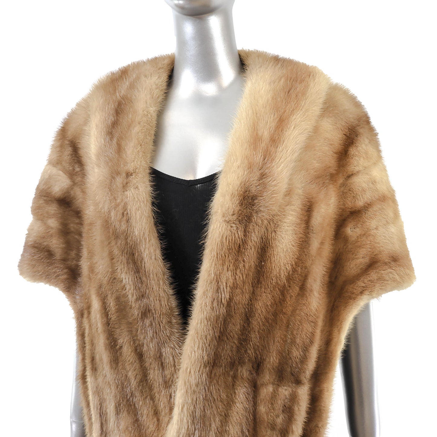 Light Brown Mink Stole- Size Free