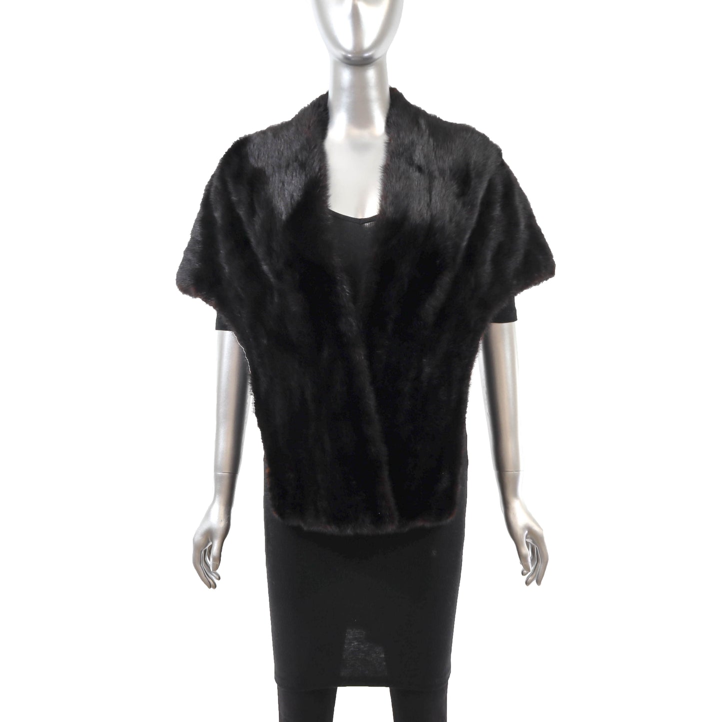 Black Mink Stole- Size S