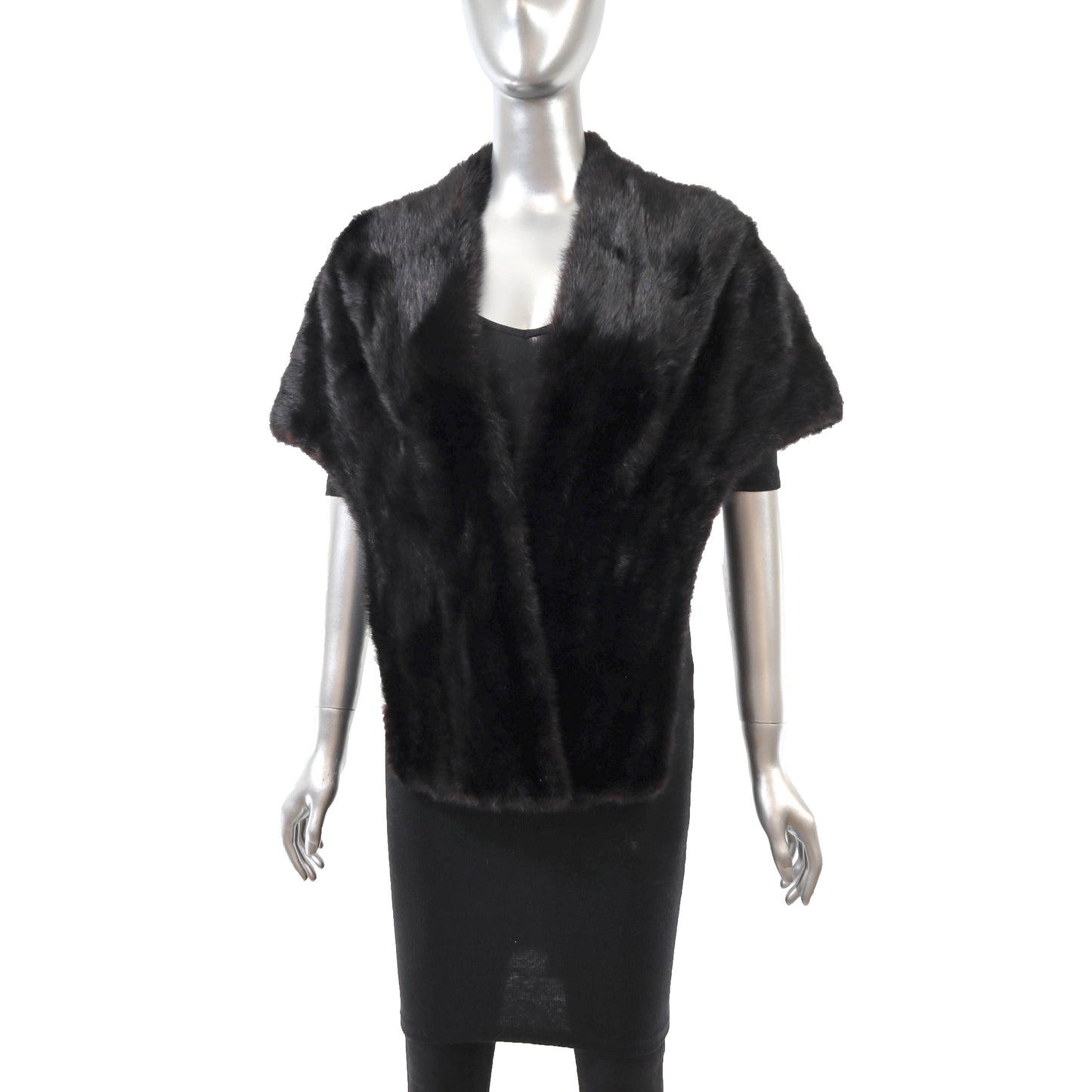Black Mink Stole- Size S