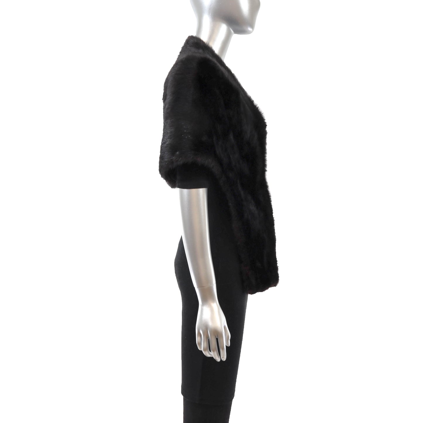 Black Mink Stole- Size S