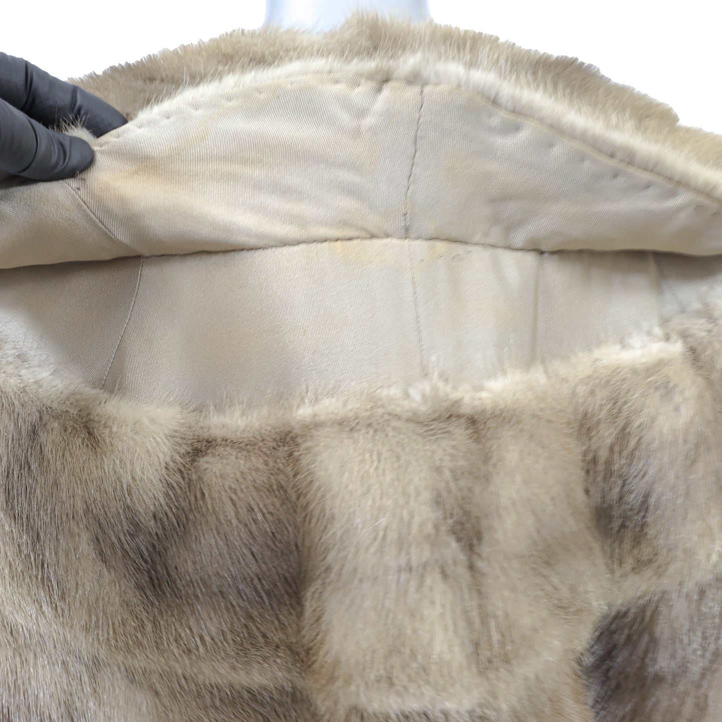 Grey Mink Stole- Size Free