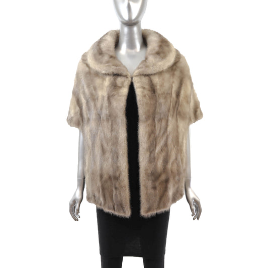 Grey Mink Stole- Size Free
