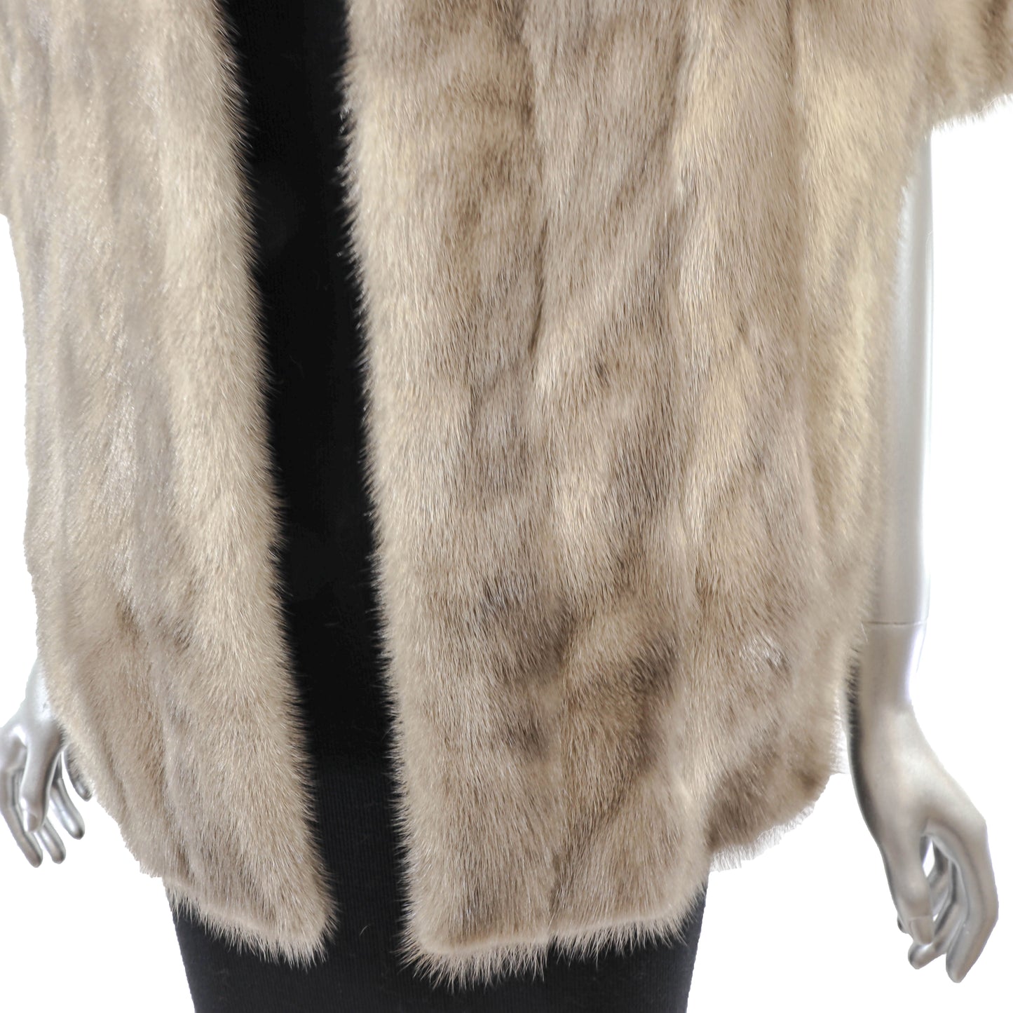 Grey Mink Stole- Size Free