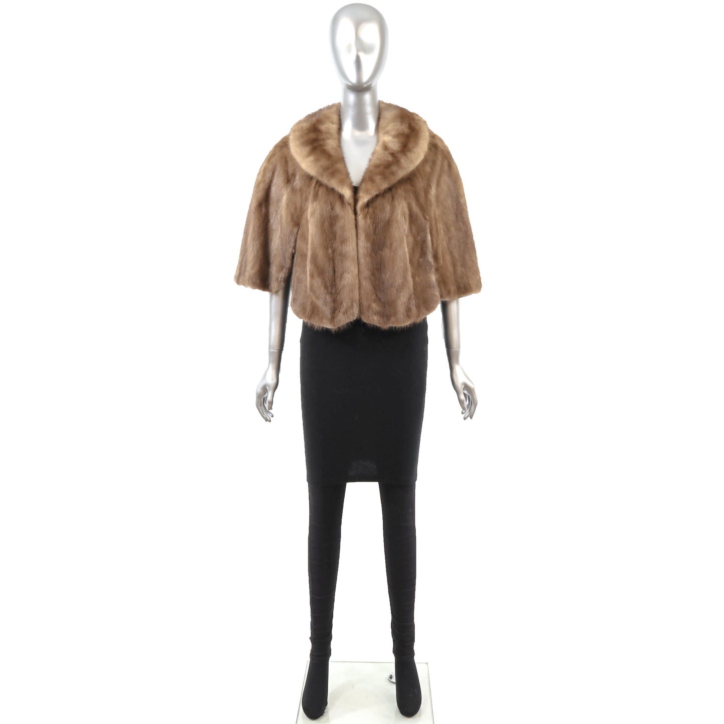 Light Brown Mink Stole- Size Free