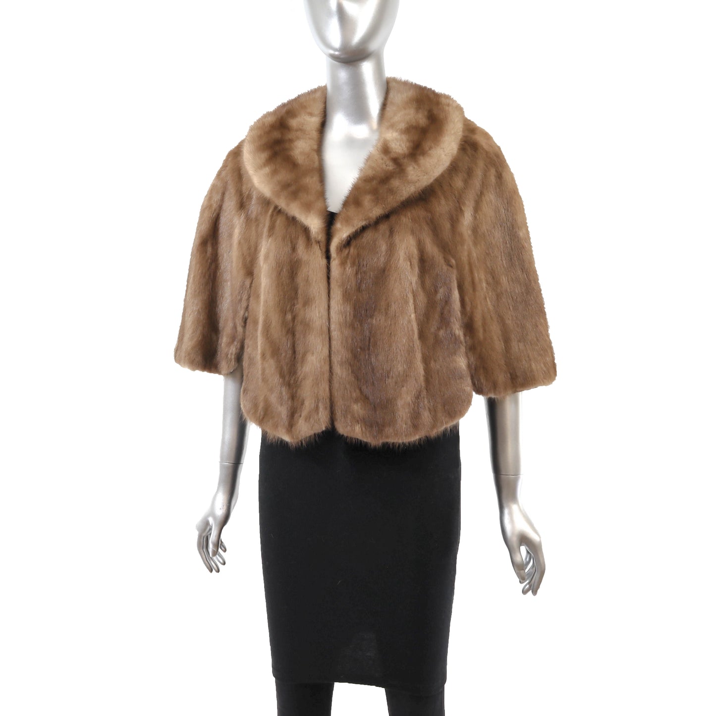 Light Brown Mink Stole- Size Free