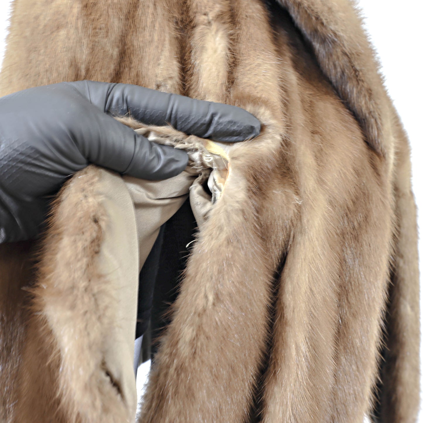 Light Brown Mink Stole- Size Free