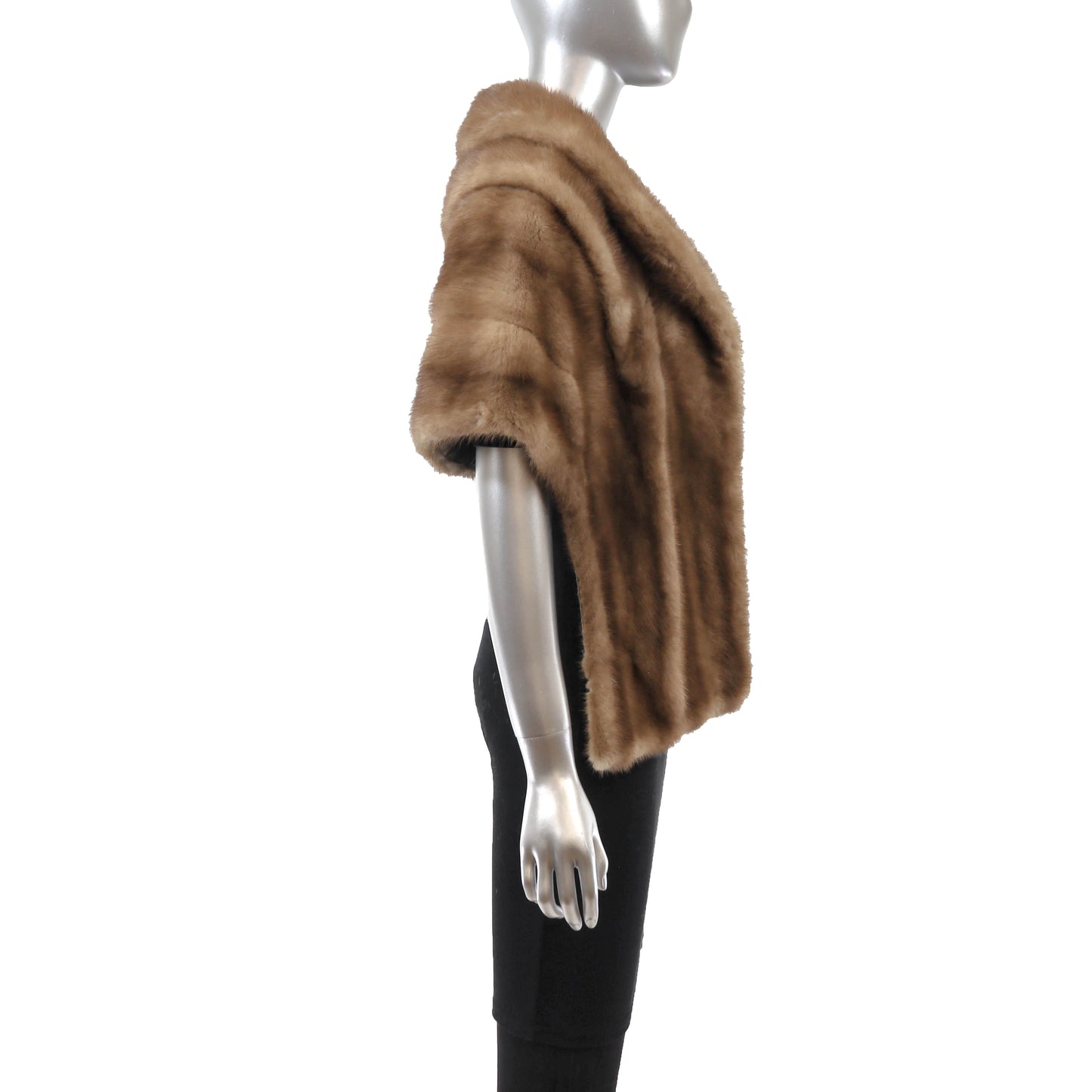 Light Brown Mink Stole- Size Free