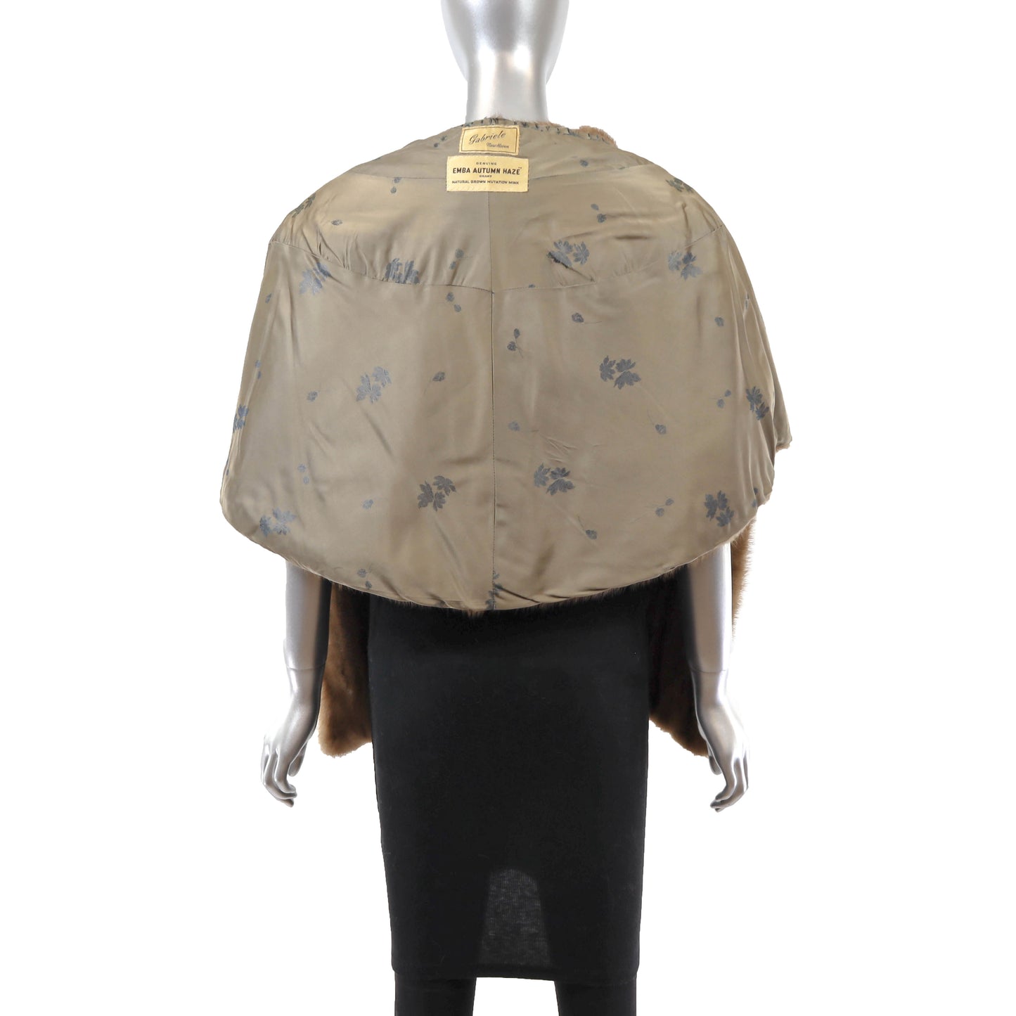 Light Brown Mink Stole- Size Free
