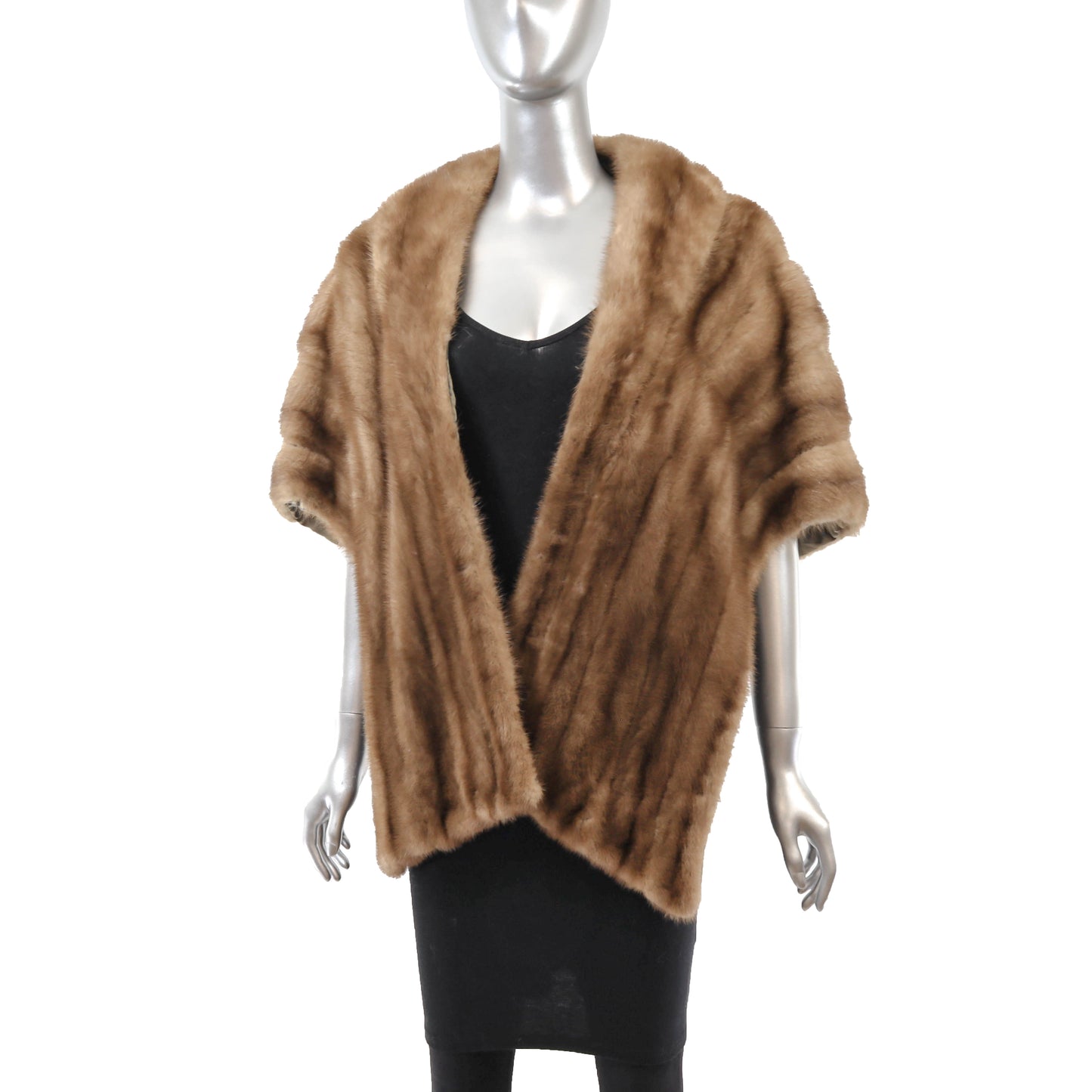 Light Brown Mink Stole- Size Free