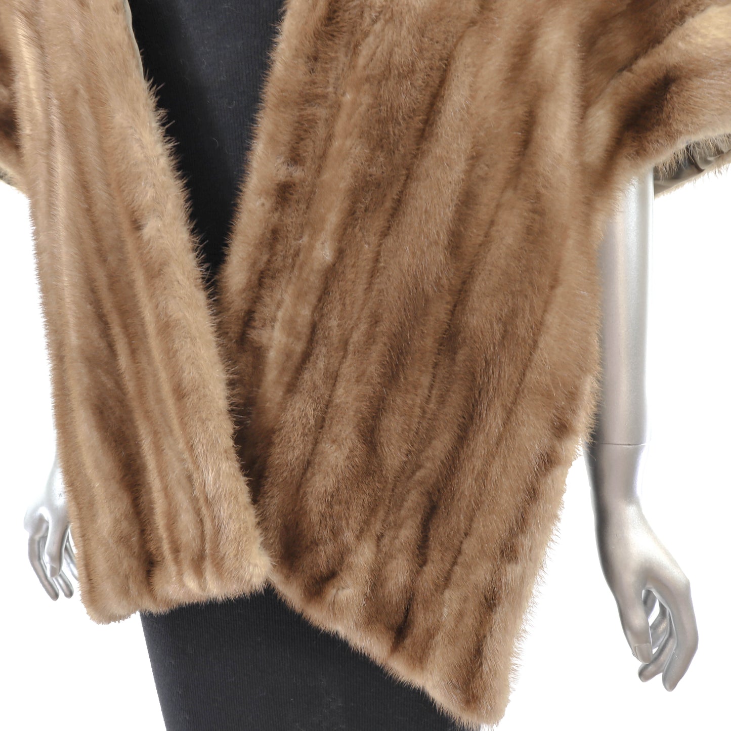 Light Brown Mink Stole- Size Free