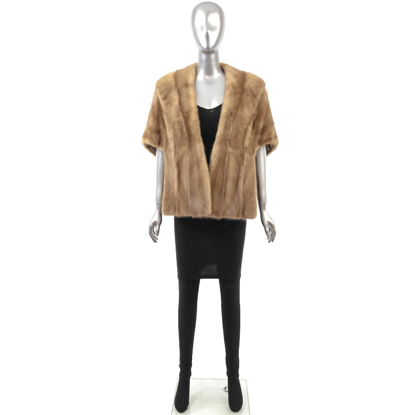 Light Brown Mink Stole- Size Free