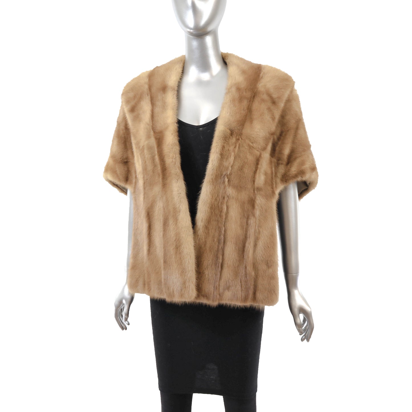 Light Brown Mink Stole- Size Free